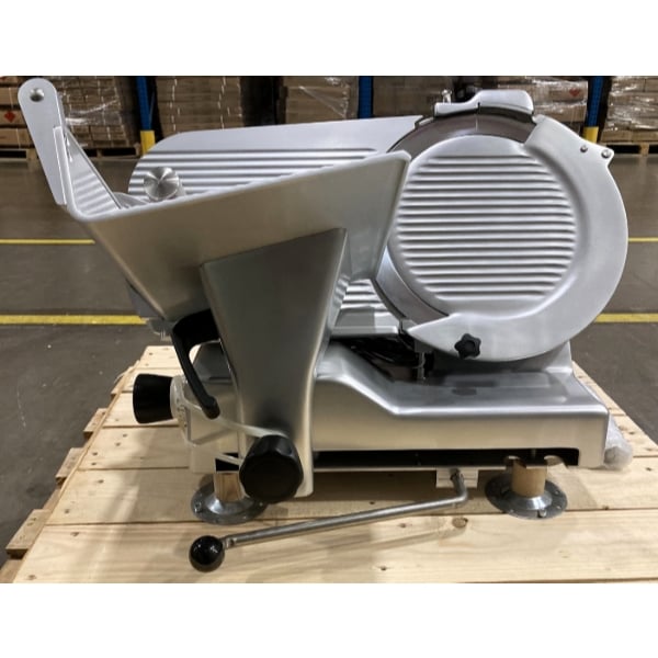 Scratch and Dent Estella SLM13 13" Heavy-Duty Manual Meat Slicer - 1/2 hp