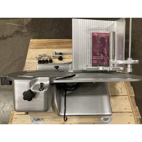 Scratch and Dent Estella SLM13 13" Heavy-Duty Manual Meat Slicer - 1/2 hp