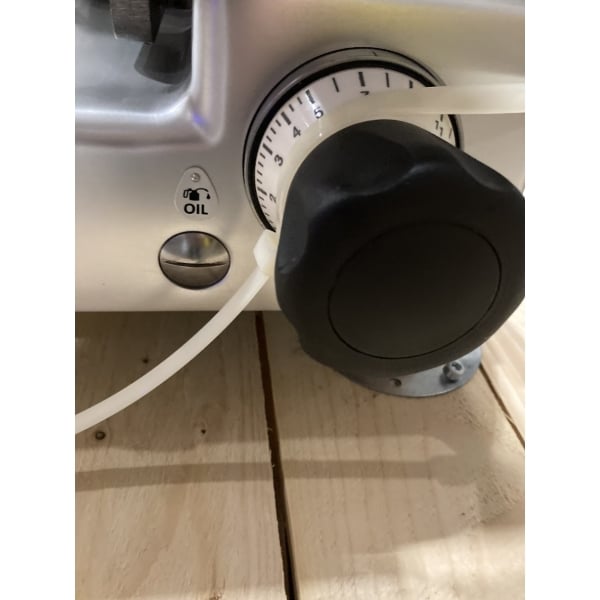 Scratch and Dent Estella SLM13 13" Heavy-Duty Manual Meat Slicer - 1/2 hp