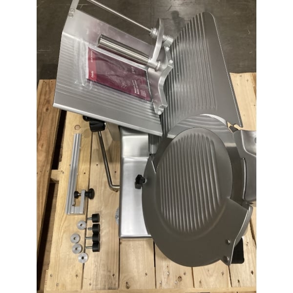 Scratch and Dent Estella SLM13 13" Heavy-Duty Manual Meat Slicer - 1/2 hp
