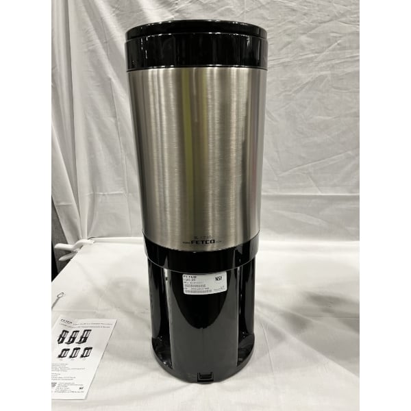 Scratch and Dent Fetco LGD-20 Luxus 2 Gallon Stainless Steel Coffee Dispenser with Stand