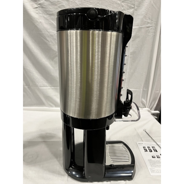 Scratch and Dent Fetco LGD-20 Luxus 2 Gallon Stainless Steel Coffee Dispenser with Stand