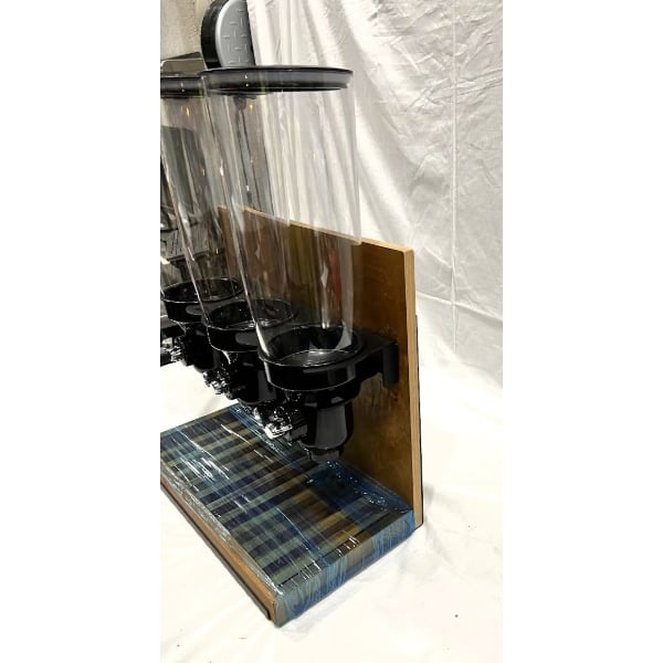 Scratch and Dent Cal-Mil 3576-3-99FF Madera 5 Liter Triple Canister Free Flow Cereal Dispenser