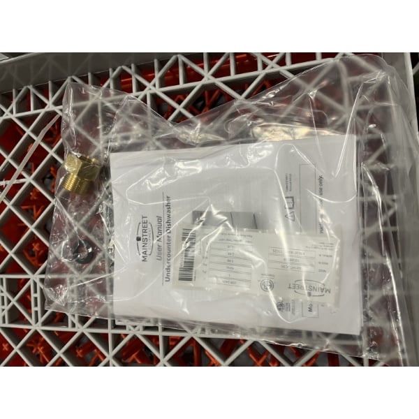 Scratch and Dent MainStreet Equipment HTUC High-Temperature Undercounter Dishwasher - 208V/240V, 1 Phase