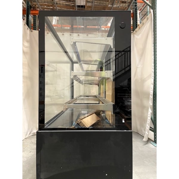 Scratch and Dent Avantco BCF-72-HC 70 7/8" Square Glass Black Refrigerated Bakery Display Case