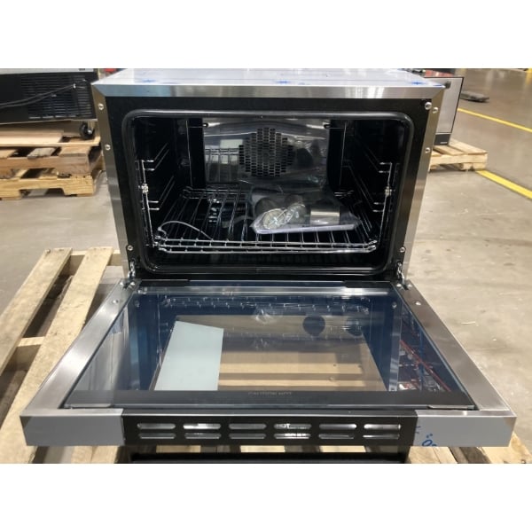 Scratch and Dent Moffat E23M3-P Turbofan Single-Deck Half-Size Electric Convection Oven with Manual Controls - 208V, 1 Phase, 2.7 kW