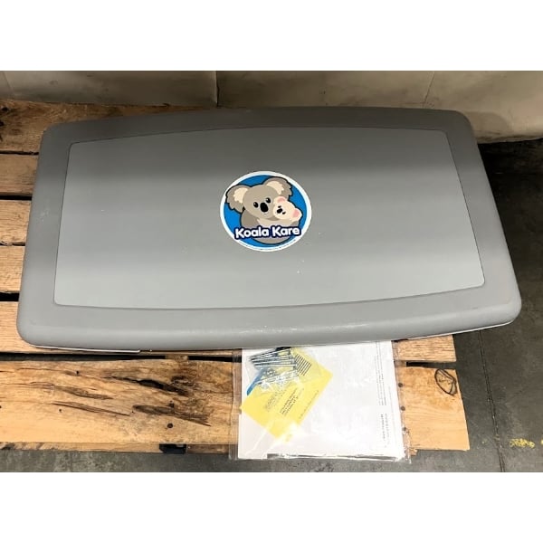 Scratch and Dent Koala Kare KB300-01 Gray Horizontal Surface-Mounted Baby Changing Station