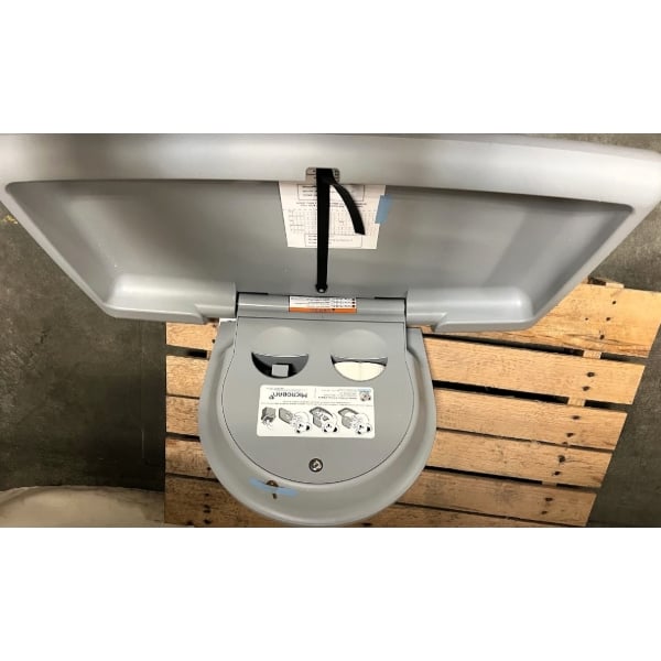 Scratch and Dent Koala Kare KB300-01 Gray Horizontal Surface-Mounted Baby Changing Station