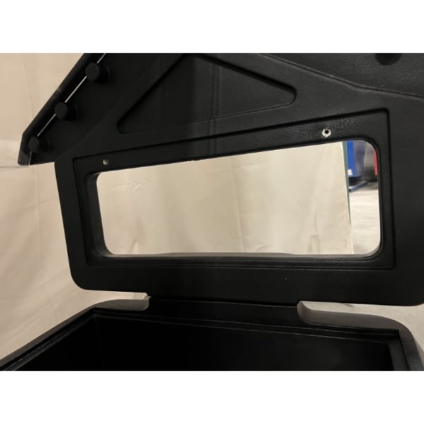 Scratch and Dent Carlisle 660003 Six Star Black 4' Tabletop Food / Salad Bar with Sneeze Guard