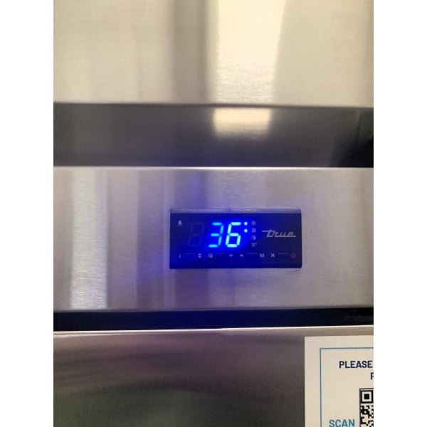 Scratch and Dent True T-72-HC 78 1/8" Solid Door Reach-In Refrigerator
