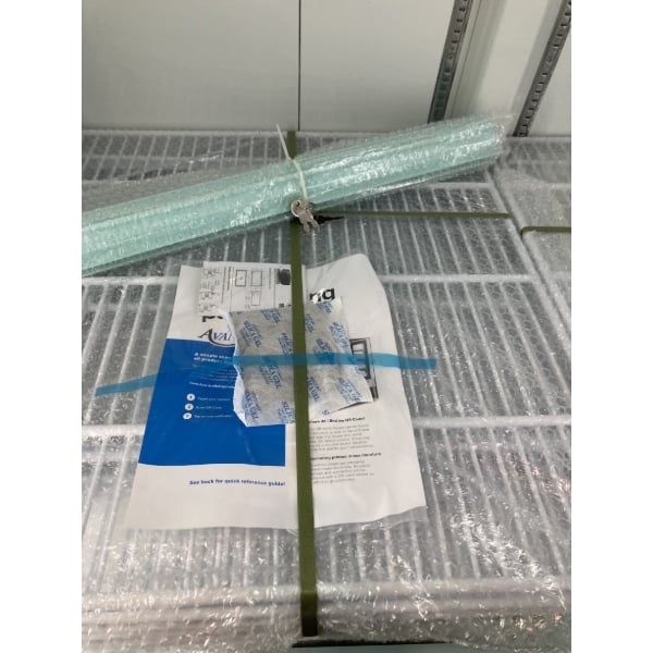 Scratch and Dent Avantco GDC-49F-HC 53" Black Swing Glass Door Merchandiser Freezer with LED Lighting