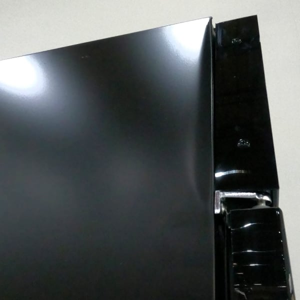 Scratch and Dent Avantco GDC-15-HC 25 5/8" Black Left-Hinged Swing Glass Door Merchandiser Refrigerator with LED Lighting