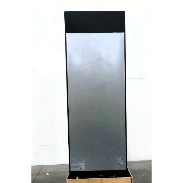 Scratch and Dent Avantco GDC-15-HC 25 5/8" Black Left-Hinged Swing Glass Door Merchandiser Refrigerator with LED Lighting