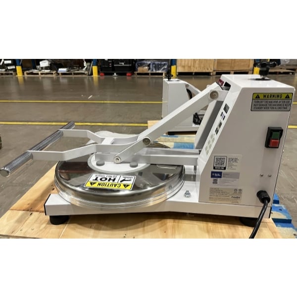 Scratch and Dent Estella DPC18P 18" Manual Clamshell Pizza Dough Press - 120V, 1200W