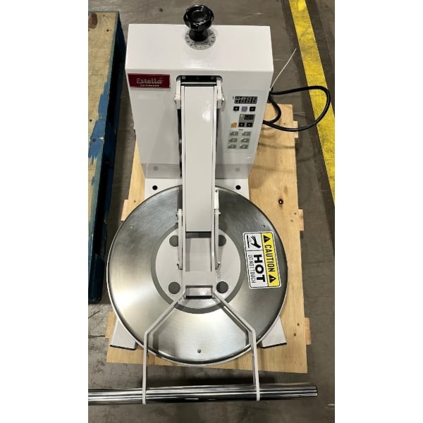 Scratch and Dent Estella DPC18T 18" Dual-Heat Manual Clamshell Pizza / Tortilla Dough Press - 240V, 3300W