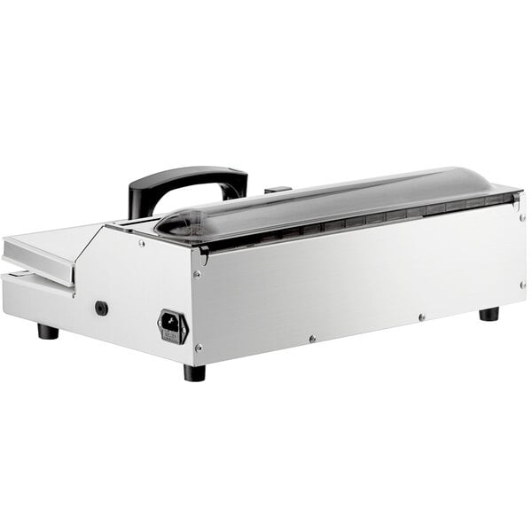 Scratch and Dent VacPak-It Ultima UVME16SS Vacuum Packing Machine with 16" Seal Bar, Roll Cutter, and Dual Piston Dry Pump - 120V, 550W