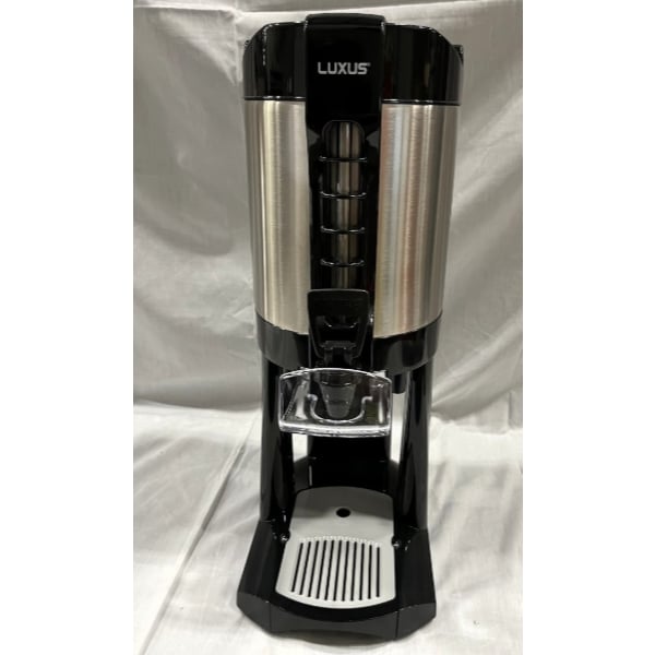 Scratch and Dent Fetco LGD-10 Luxus 1 Gallon Stainless Steel Coffee Dispenser with Stand