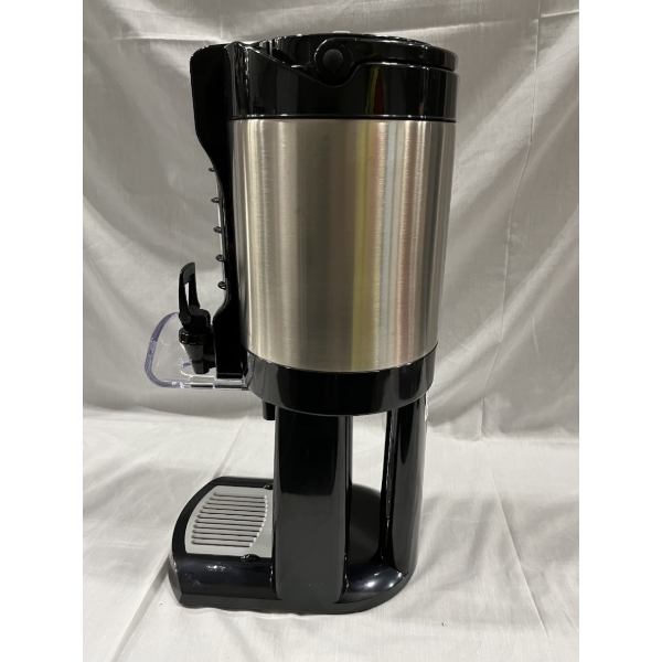 Scratch and Dent Fetco LGD-10 Luxus 1 Gallon Stainless Steel Coffee Dispenser with Stand