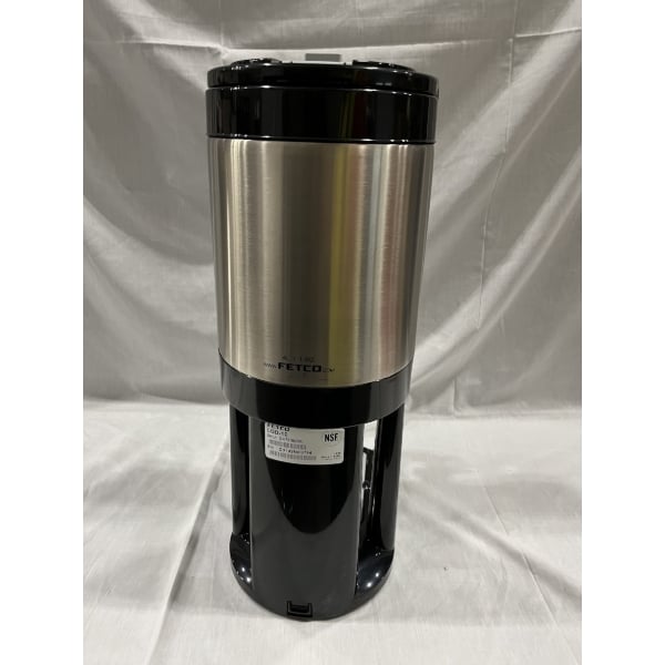 Scratch and Dent Fetco LGD-10 Luxus 1 Gallon Stainless Steel Coffee Dispenser with Stand