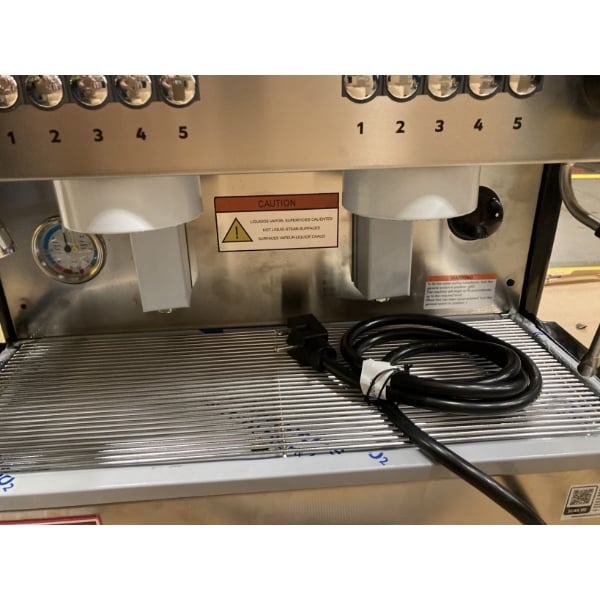 Scratch and Dent Estella Caffe ECEM2C Two Group Compact Automatic Espresso Machine - 110V