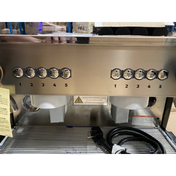 Scratch and Dent Estella Caffe ECEM2C Two Group Compact Automatic Espresso Machine - 110V