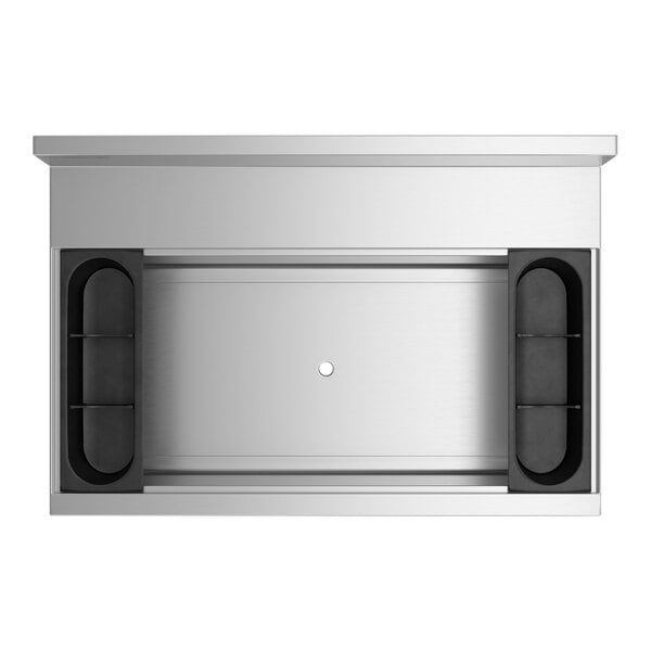 Scratch and Dent Regency Spec Line 24" x 36" Underbar Ice Bin with 10 Circuit Post-Mix Cold Plate and Bottle Holders - 119 lb.