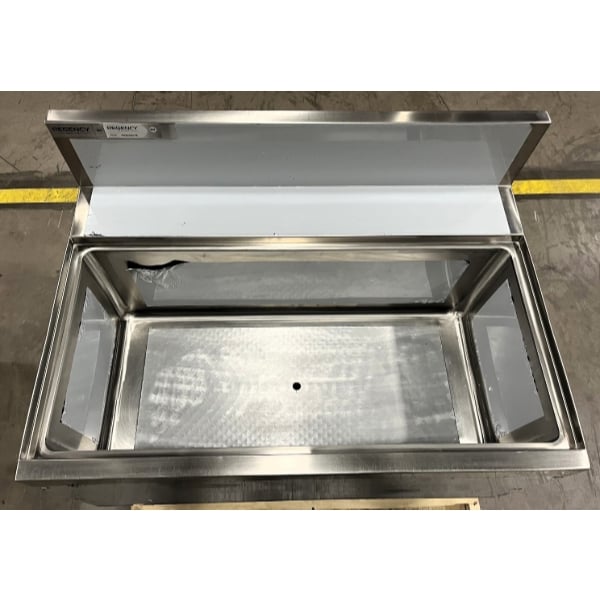 Scratch and Dent Regency Spec Line 24" x 36" Underbar Ice Bin with 10 Circuit Post-Mix Cold Plate and Bottle Holders - 119 lb.