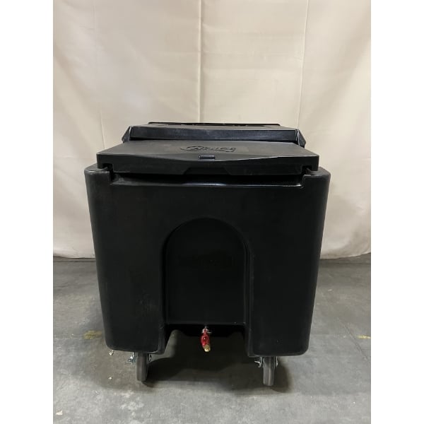 Scratch and Dent Choice 125 lb. Black Mobile Ice Bin