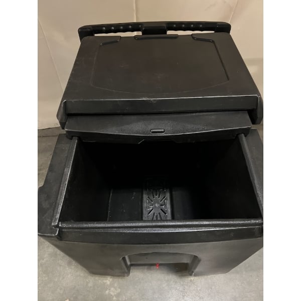 Scratch and Dent Choice 125 lb. Black Mobile Ice Bin