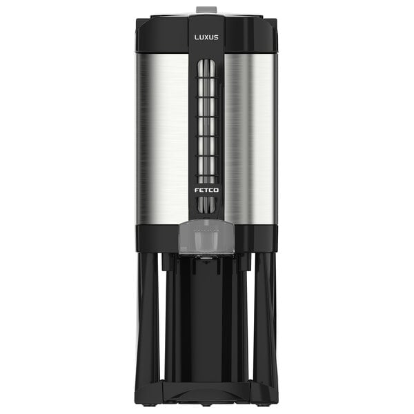 Scratch and Dent Fetco LGD-20 Luxus 2 Gallon Stainless Steel Coffee Dispenser with Stand
