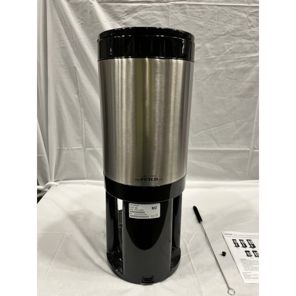 Scratch and Dent Fetco LGD-20 Luxus 2 Gallon Stainless Steel Coffee Dispenser with Stand