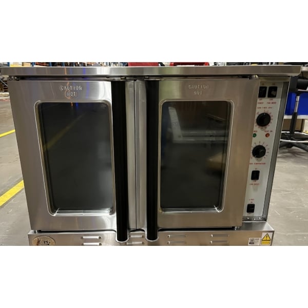 Scratch and Dent Cooking Performance Group FEC-100-DDC Deep Depth Single Deck Full Size Electric Convection Oven - 208V, 3 / 1 Phase, 11 kW