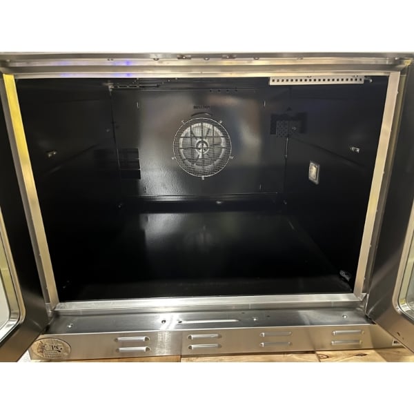 Scratch and Dent Cooking Performance Group FEC-100-DDC Deep Depth Single Deck Full Size Electric Convection Oven - 208V, 3 / 1 Phase, 11 kW