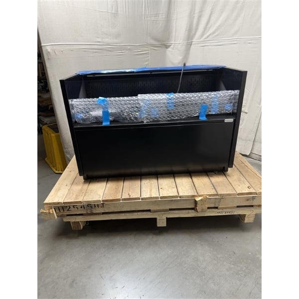 Scratch and Dent Structural Concepts CN43R-UC-E3 Oasis 47 5/8" Black Narrow Undercounter Air Curtain Merchandiser - 110-120V