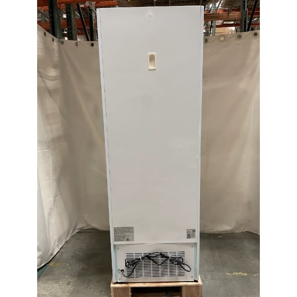 Scratch and Dent Avantco GDC-12F-HC 27" White Swing Glass Door Merchandiser Freezer with LED Lighting