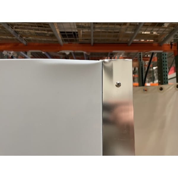 Scratch and Dent Avantco GDC-12F-HC 27" White Swing Glass Door Merchandiser Freezer with LED Lighting