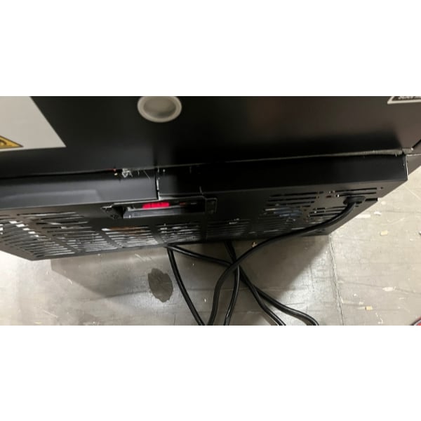 Scratch and Dent Avantco UBB-1-HC 23" Black Counter Height Solid Door Back Bar Refrigerator