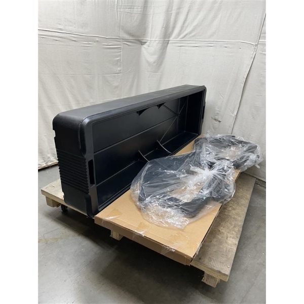 Scratch and Dent Carlisle 660103 Six Star Black 6' Tabletop Food / Salad Bar with Sneeze Guard