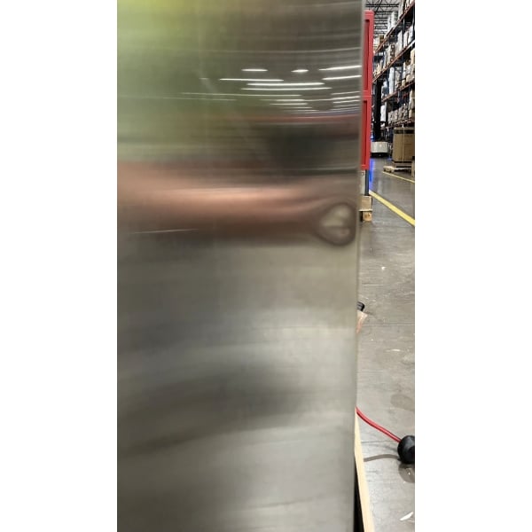 Scratch and Dent Avantco SS-3R-HC 81 5/16" Stainless Steel Solid Door Reach-In Refrigerator