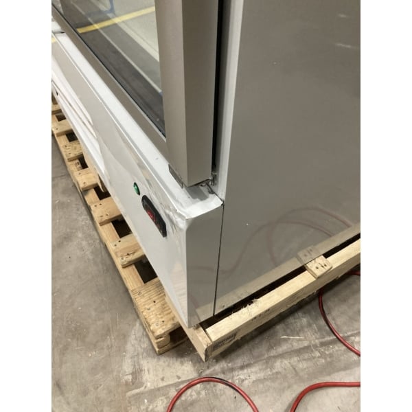 Scratch and Dent MainStreet Equipment GMC-49 52 3/4" White Swing Glass Door Merchandiser Refrigerator - 120V