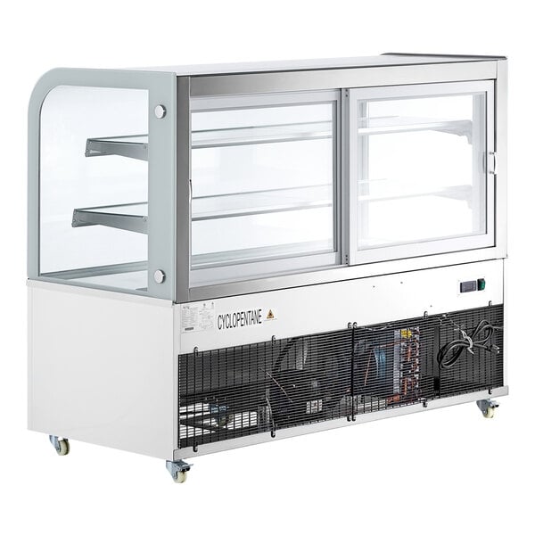Scratch and Dent Avantco BC-60-HC 60" Curved Glass White Refrigerated Bakery Display Case