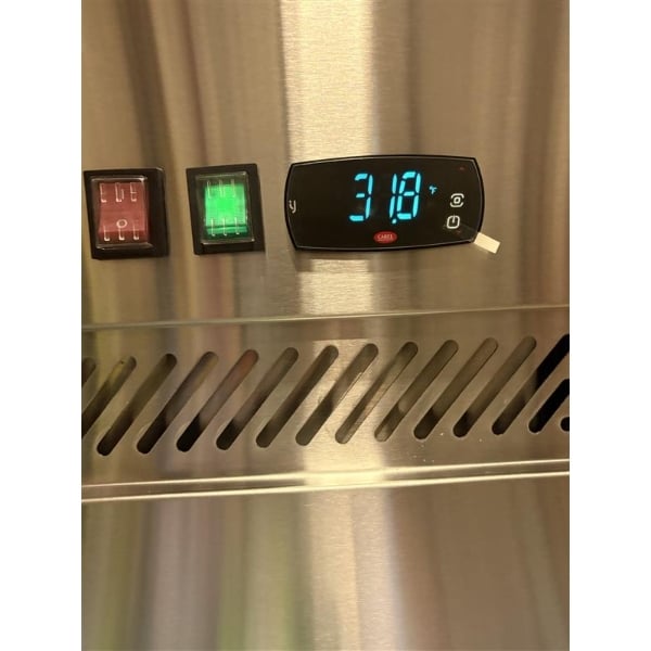 Scratch and Dent Avantco Z2-R-GHC 54" Glass Door Stainless Steel Reach-In Refrigerator