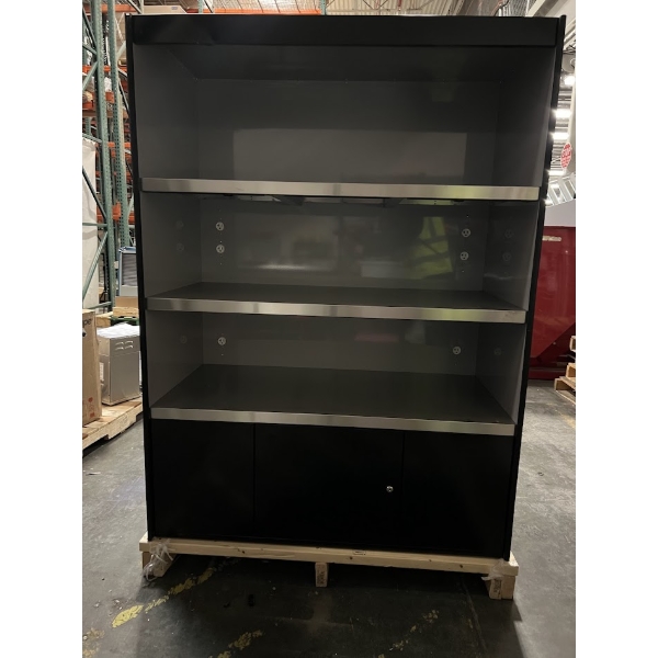 Scratch and Dent All State Manufacturing 49" x 23 1/4" x 72" Condiment Stand with Triple Shelf AS493-6-N/L