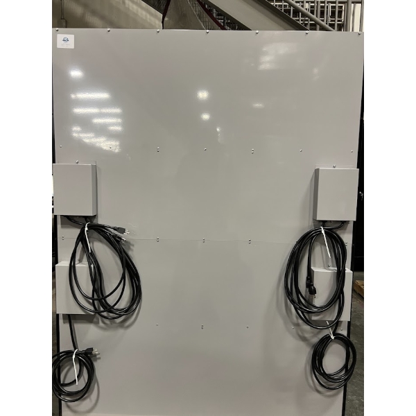 Scratch and Dent All State Manufacturing 49" x 23 1/4" x 72" Condiment Stand with Triple Shelf AS493-6-N/L