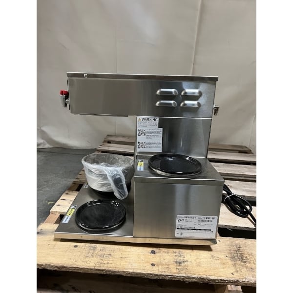 Scratch and Dent Curtis ALP3GTR12A000 12 Cup Coffee Brewer with 3 Lower Warmers on Right - 120V