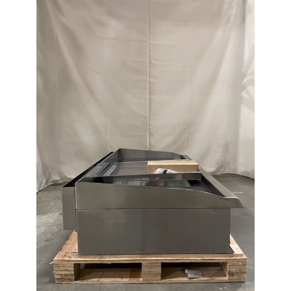 Scratch and Dent Cooking Performance Group GTU-CPG-48-N Ultra Series 48" Chrome Plated Natural Gas 4-Burner Countertop Griddle - 120,000 BTU