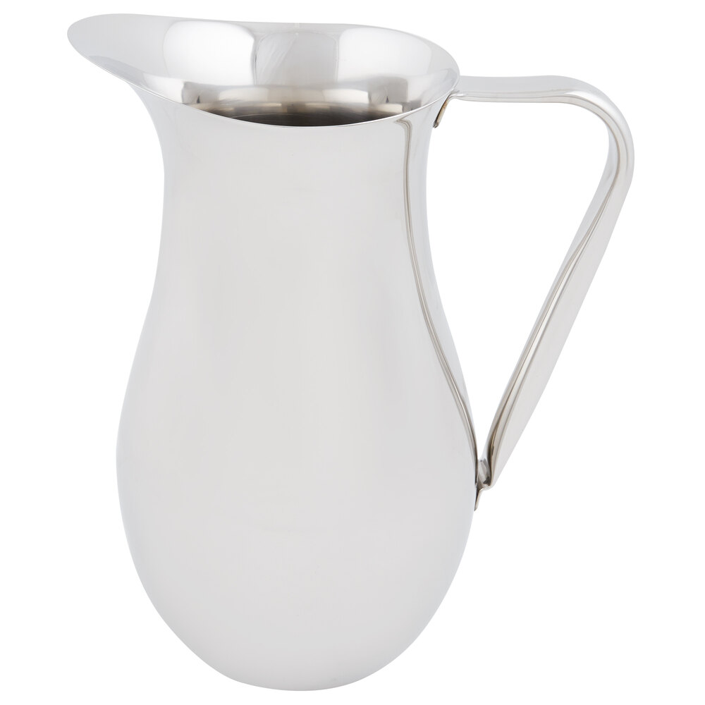 Vollrath 46550 64 oz. Double Wall Stainless Steel Water Pitcher