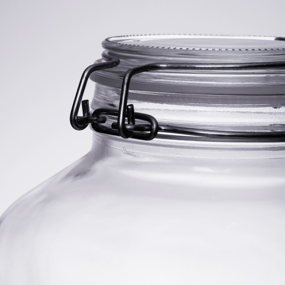 Libbey 17214624 4.5 Qt. Garden Jar with Clamp Lid