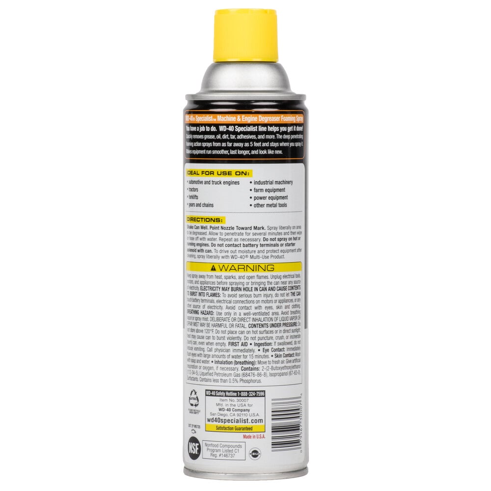 WD40 300070 Specialist 18 oz. Machine & Engine Degreaser Foaming Spray