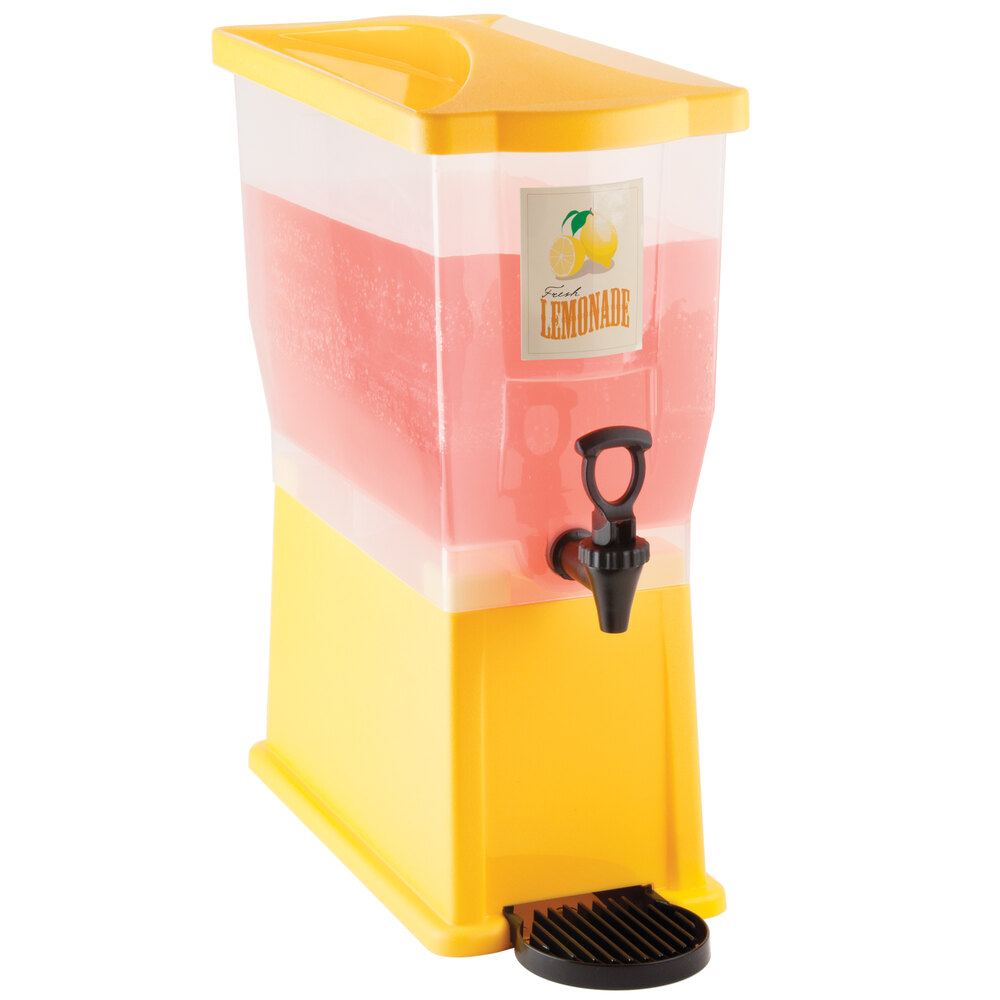 Choice 3 Gallon Yellow Beverage Dispenser